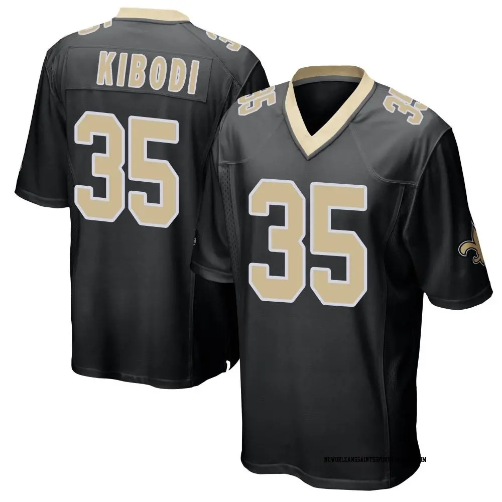 Game Black Men s Jacob Kibodi New Orleans Saints Team Color Jersey Saints Store