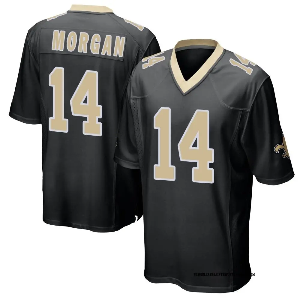 Game Black Youth Stanley Morgan Jr. New Orleans Saints Team Color Jersey Saints Store