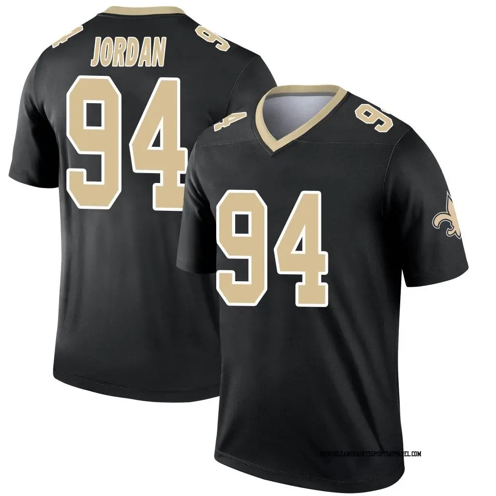Legend Black Men's Cameron Jordan New Orleans Saints Jersey