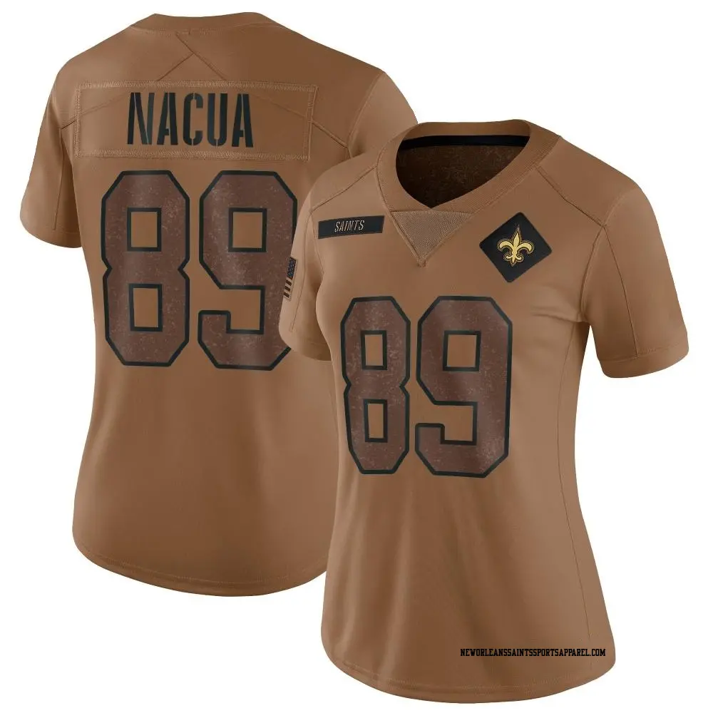 Limited White Women s Samson Nacua New Orleans Saints Color Rush Jersey Saints Store