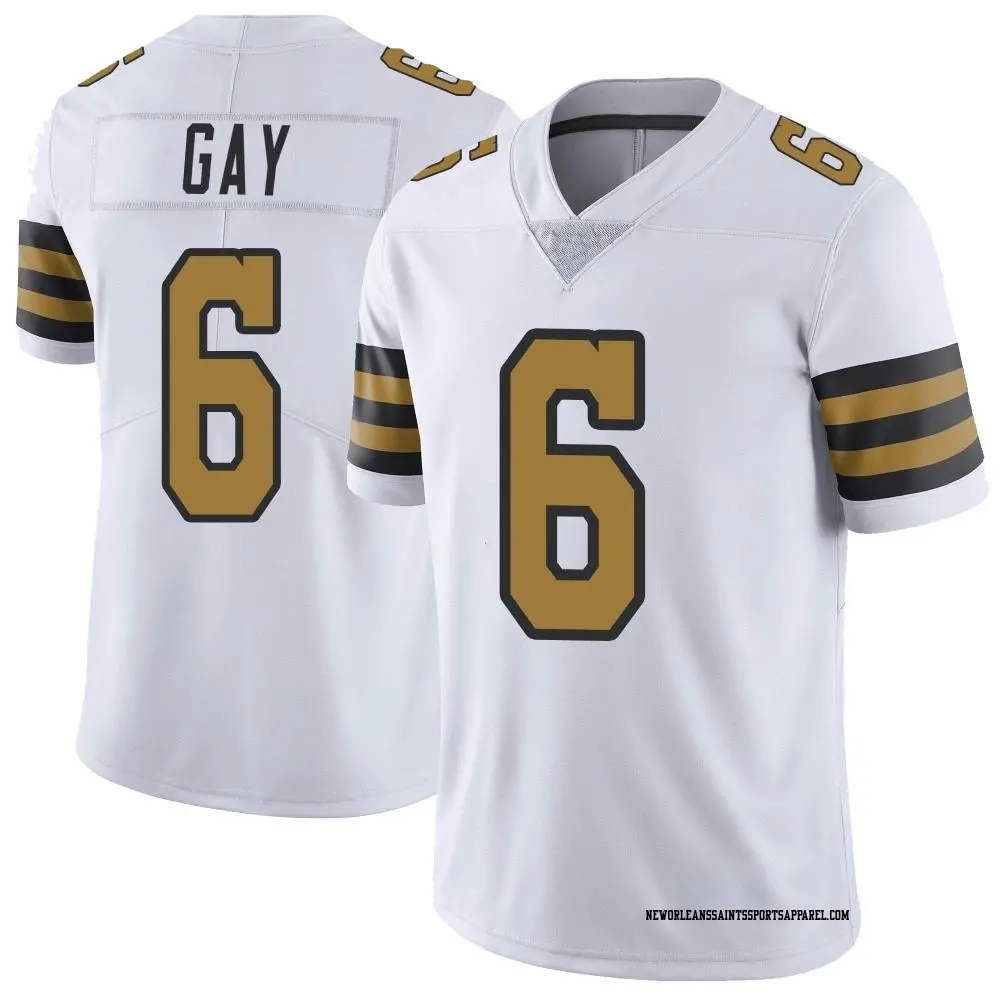 Limited White Men s Willie Gay New Orleans Saints Color Rush Jersey Saints Store
